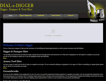 Tablet Screenshot of dial-a-digger.co.uk